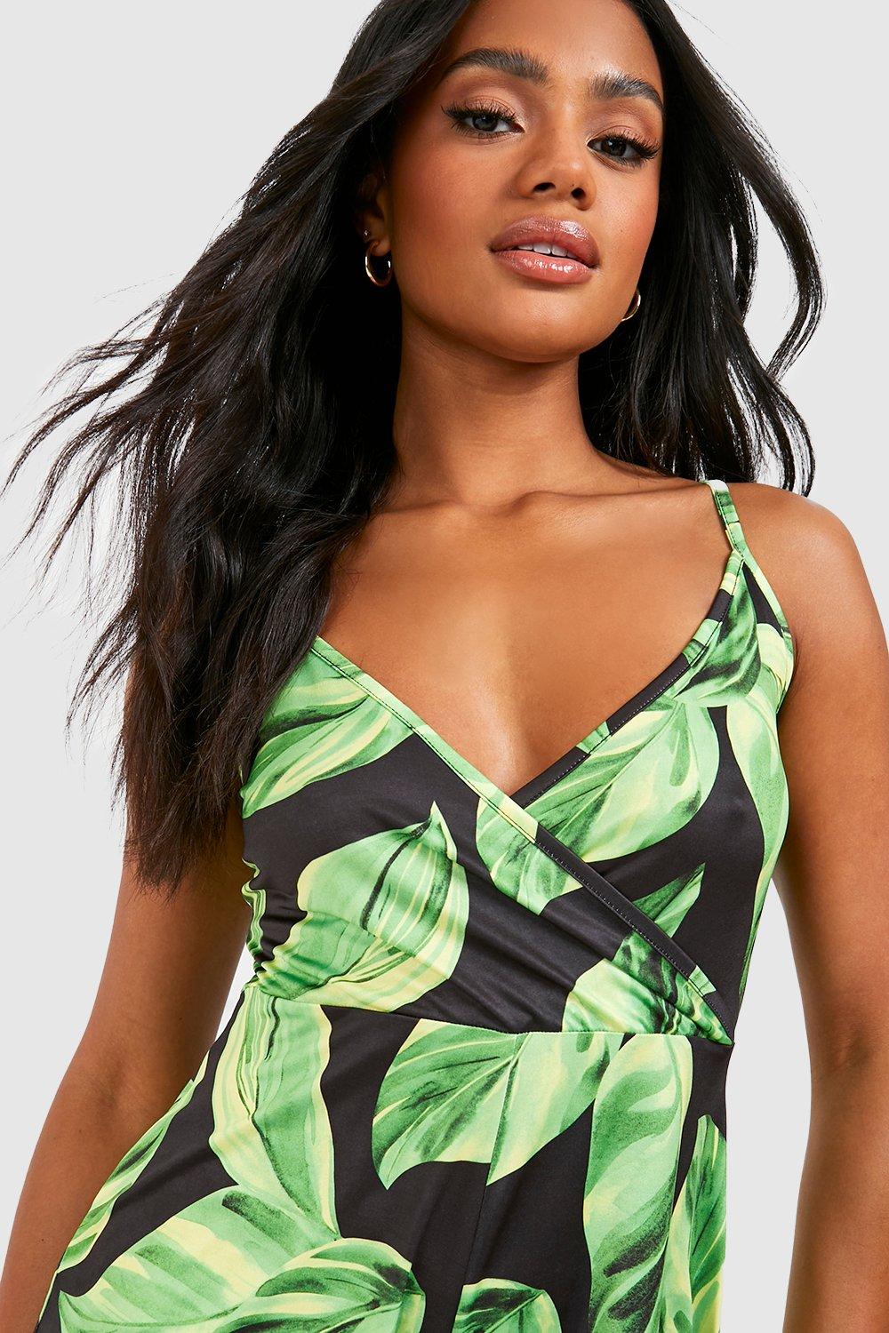 Leaf hot sale print playsuit