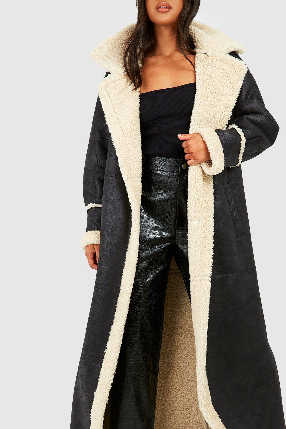 Manteau aviateur best sale femme long