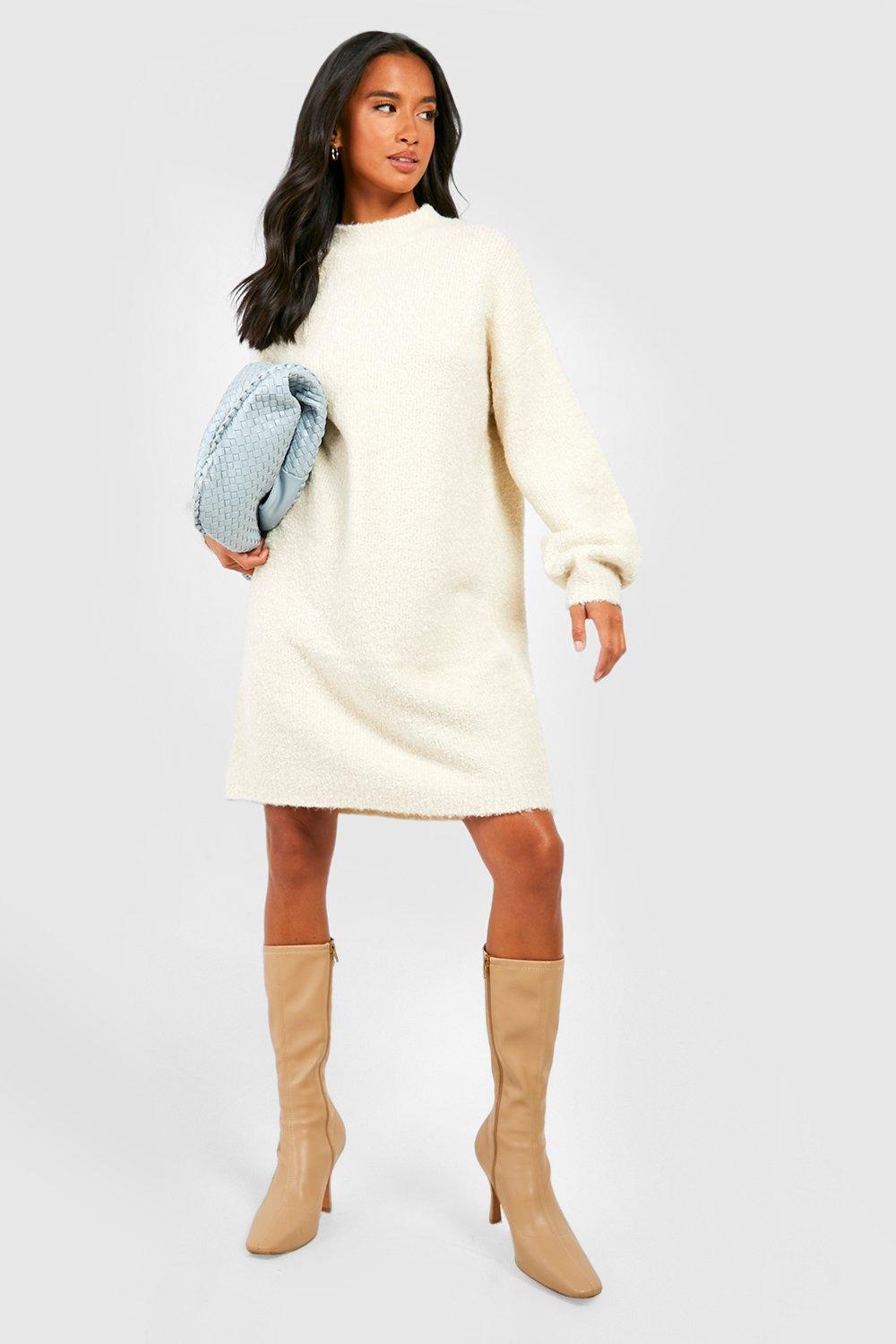 White oversized shop jumper dress