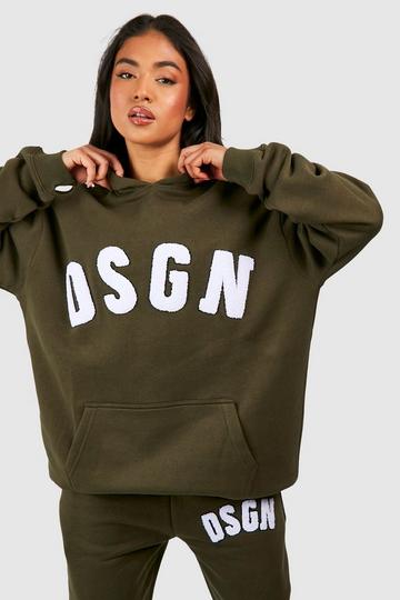 Petite Dsgn Studio Oversized Hoodie khaki