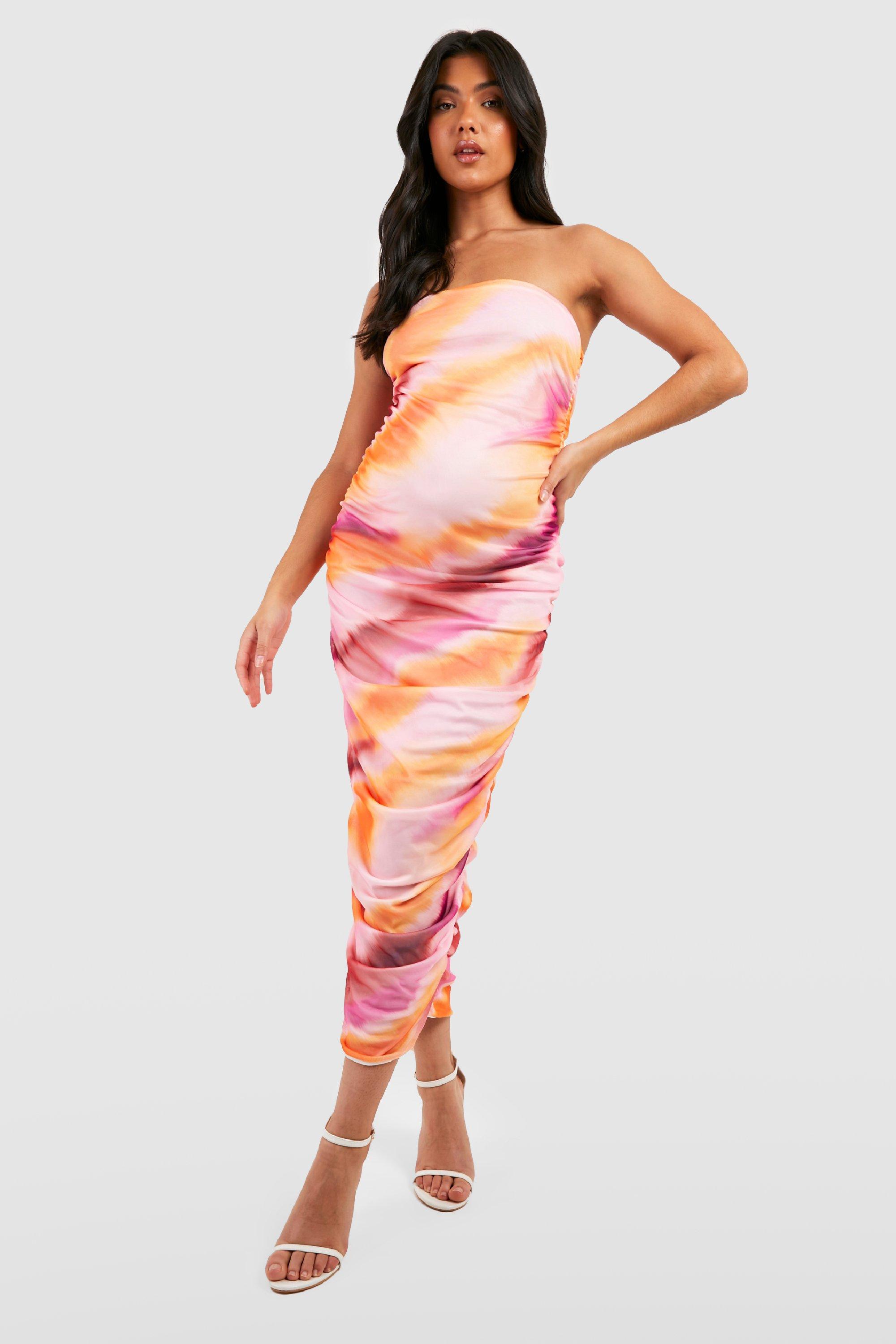 Tie dye 2024 dress boohoo