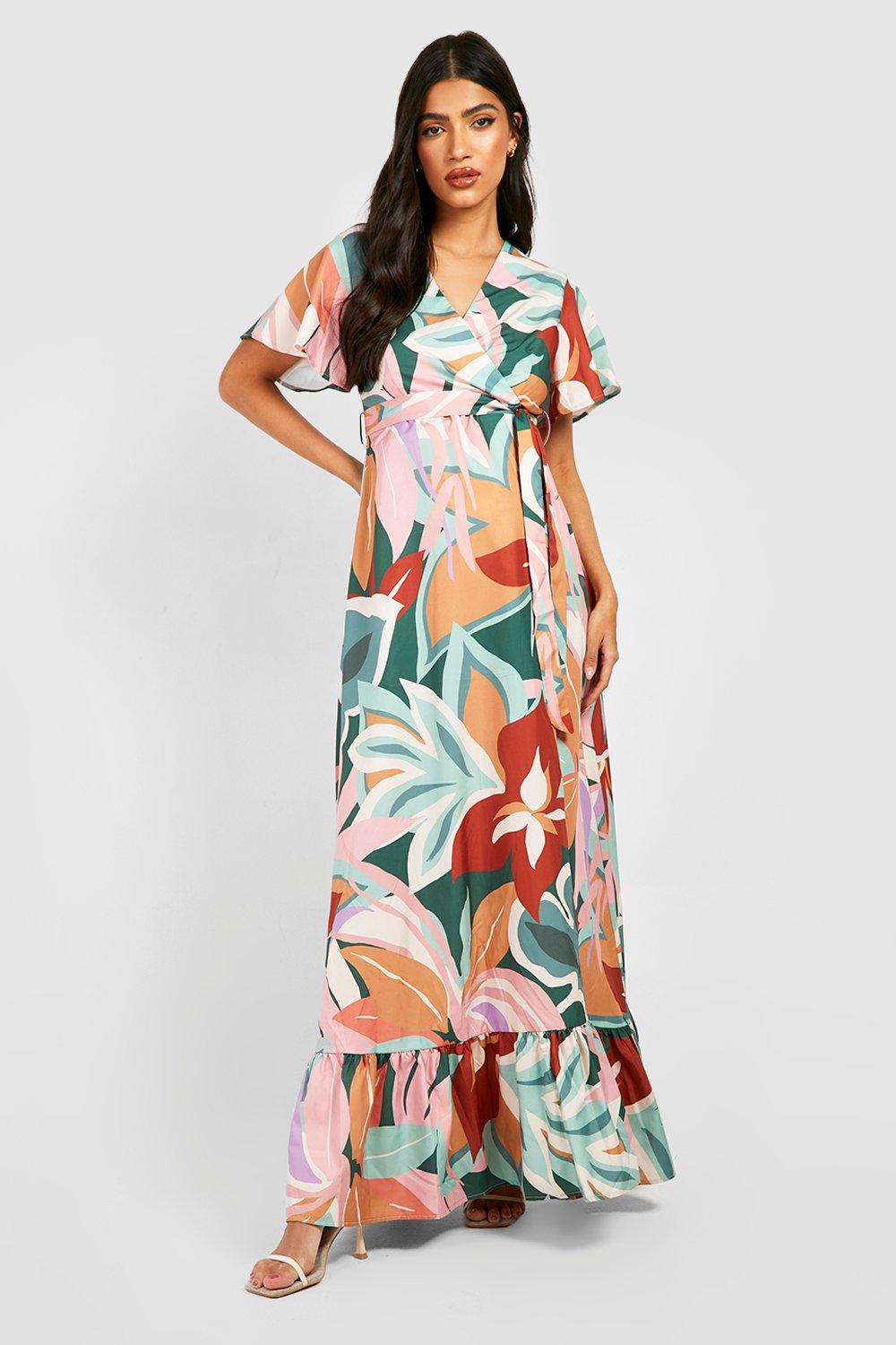 Maternity maxi best sale dress boohoo