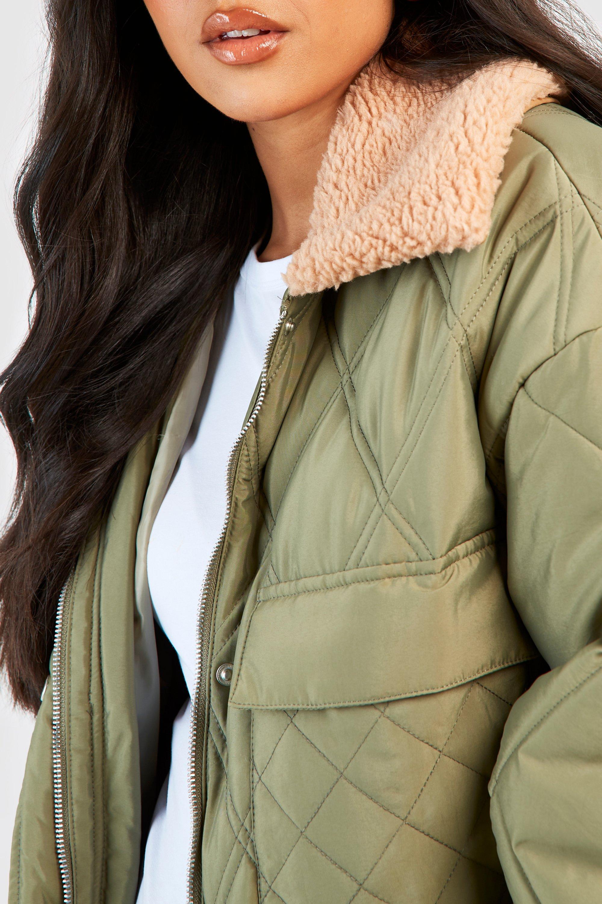 Boohoo sales khaki jacket