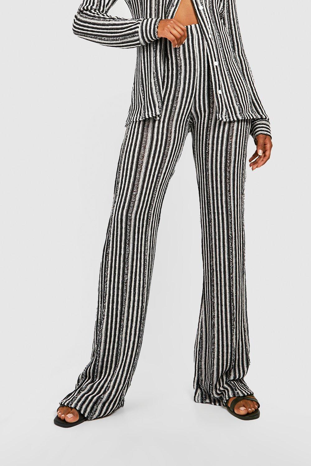 Boohoo best sale stripe trousers