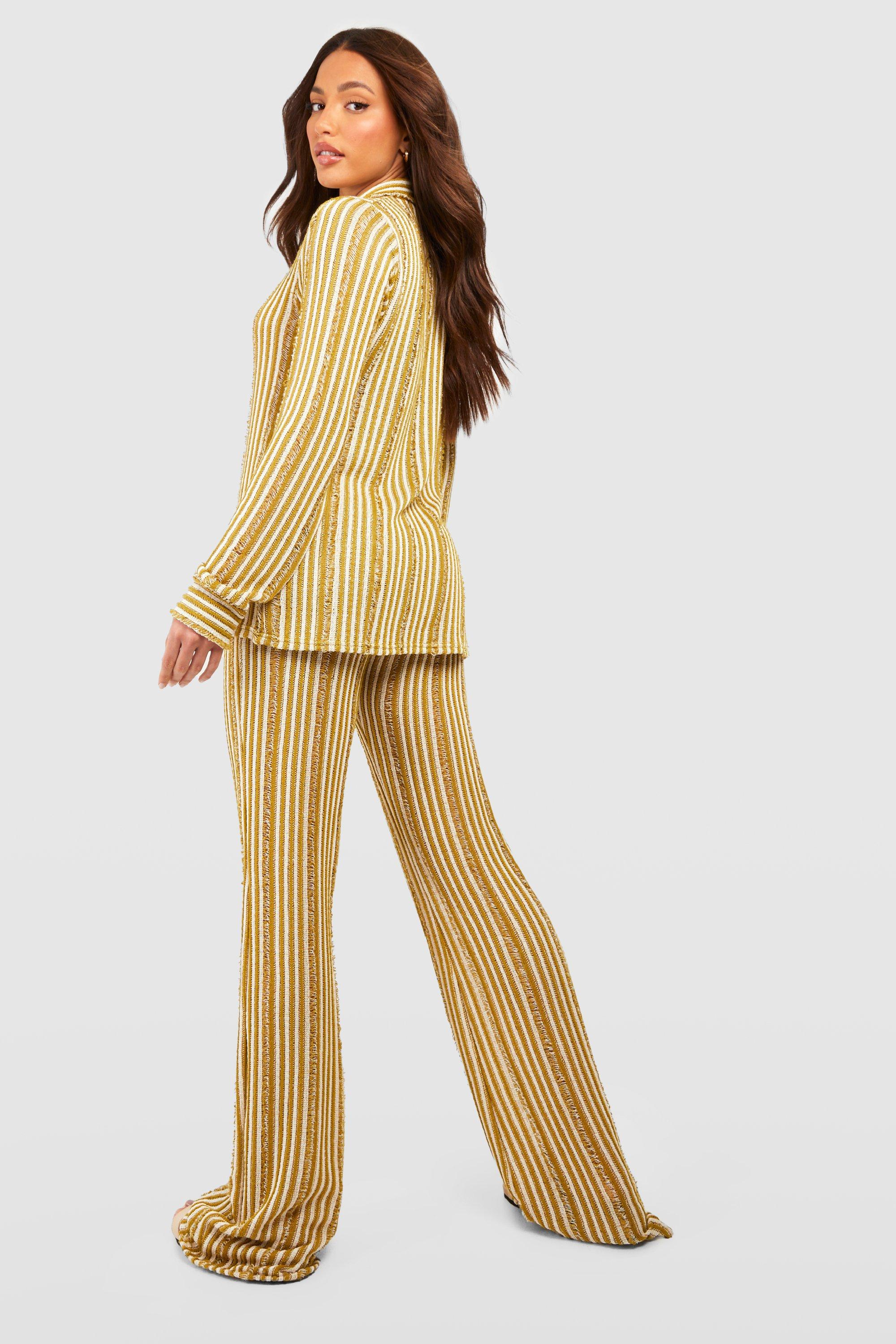 Boohoo store stripe trousers