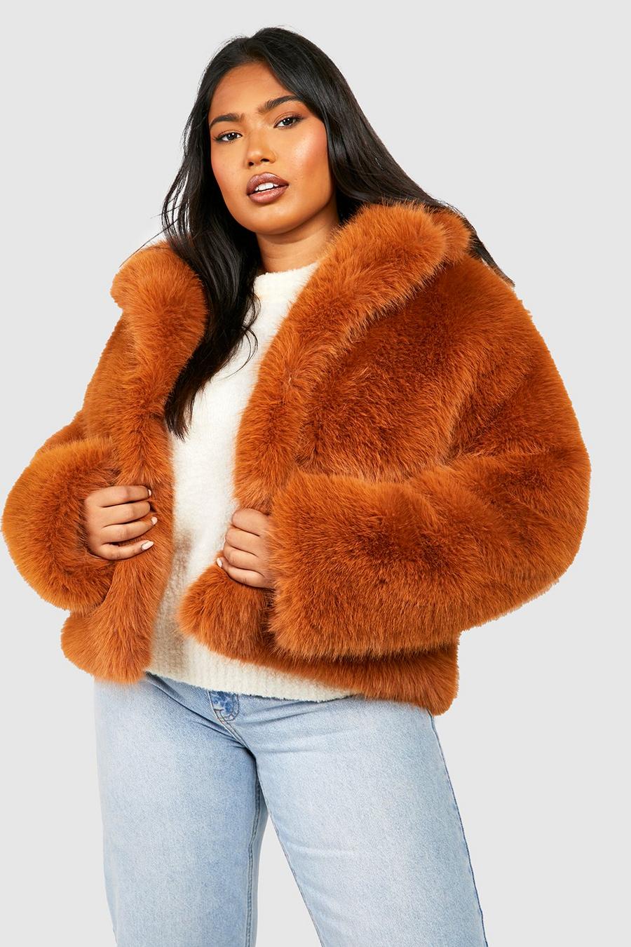 Women's Plus Premium Faux Fur Coat | Boohoo UK