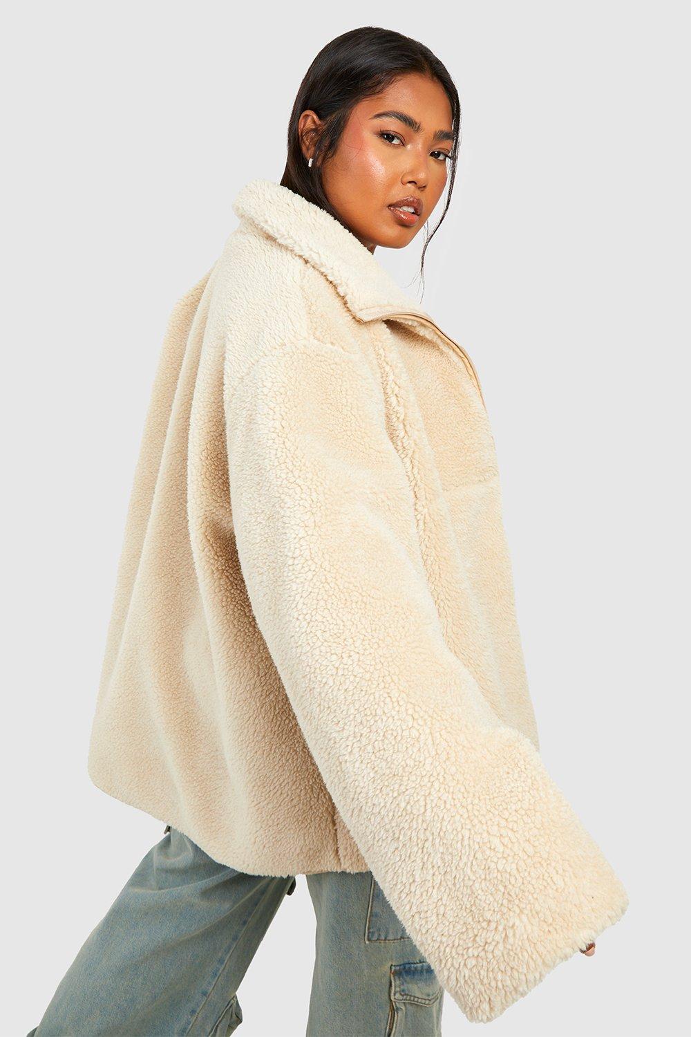 Boohoo sherpa cheap jacket