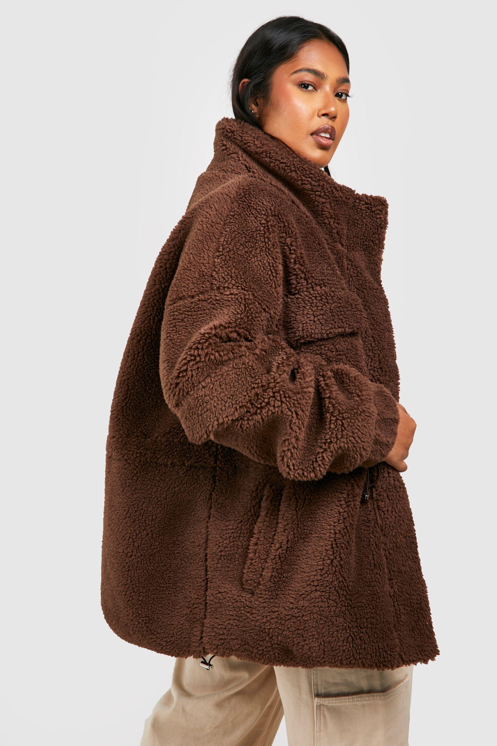 Chocolate teddy outlet coat