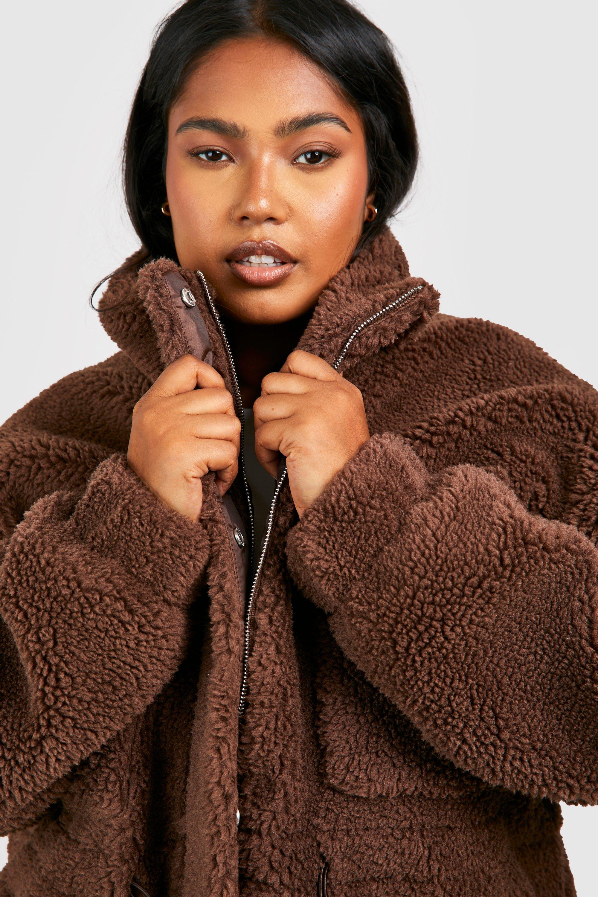 Faux fur 2025 teddy bear jacket