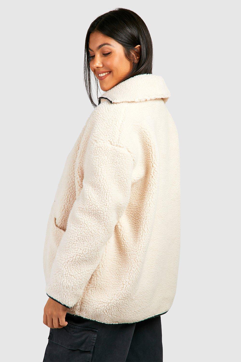 Boohoo shop sherpa jacket