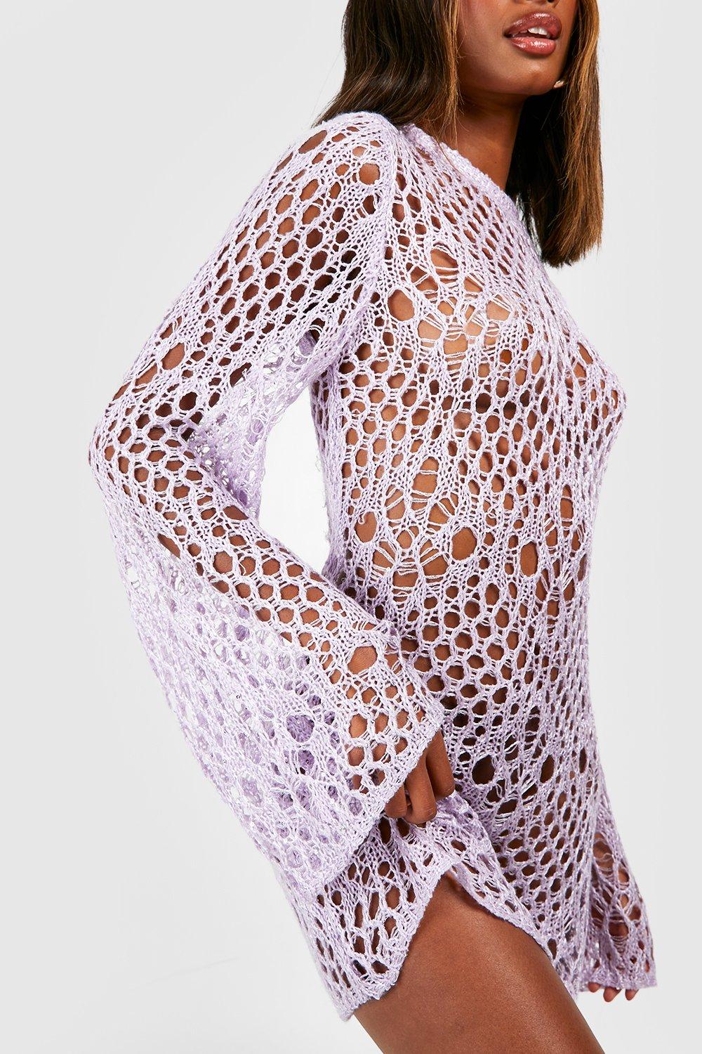 Paillette Crochet Sweater