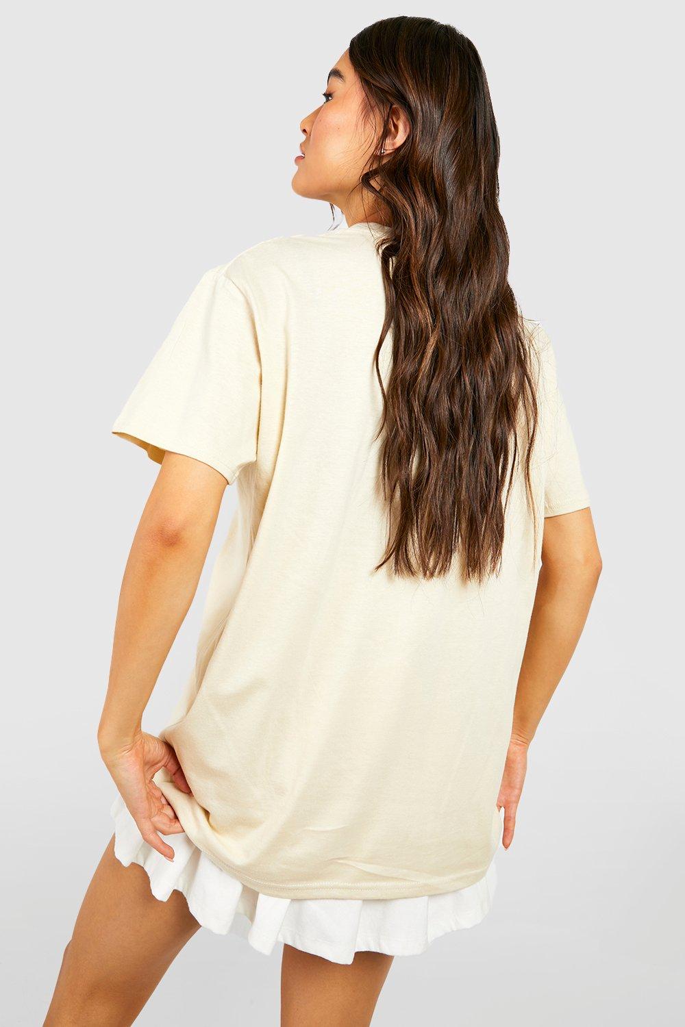 boohoo New York Oversized Tee - Women's Printed T-shirts