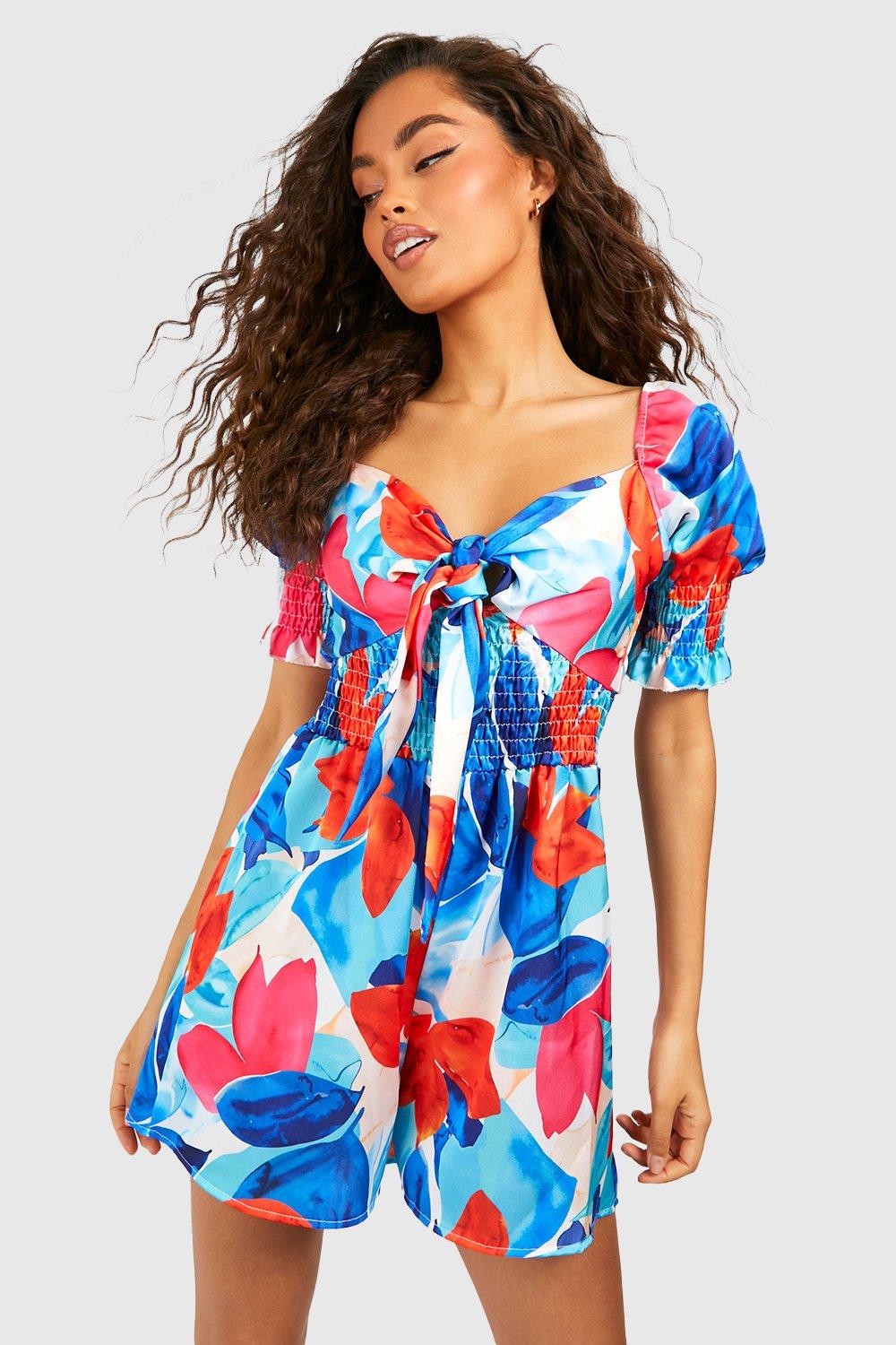 Boohoo sales floral playsuit