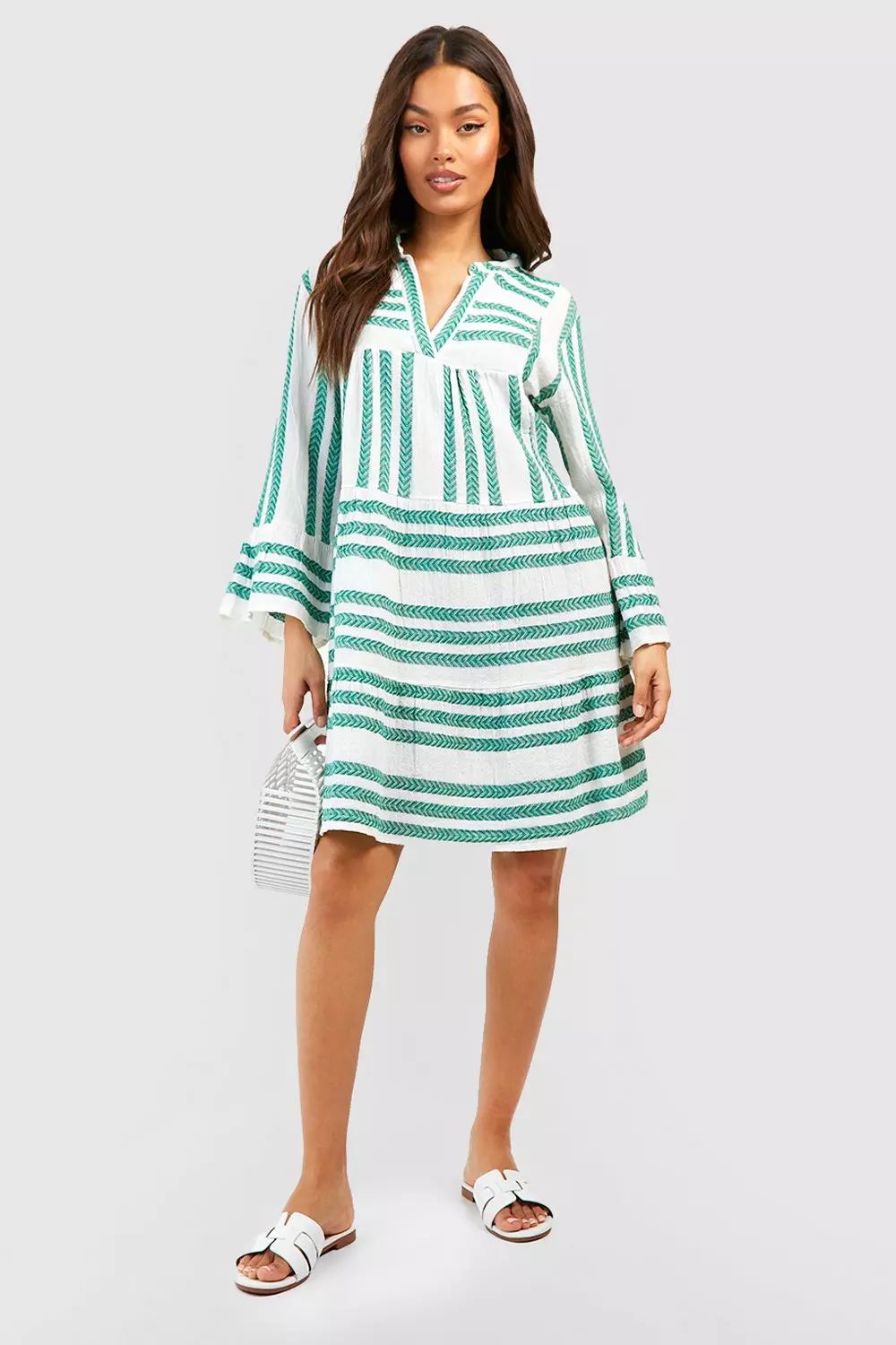 Boohoo aztec clearance dress