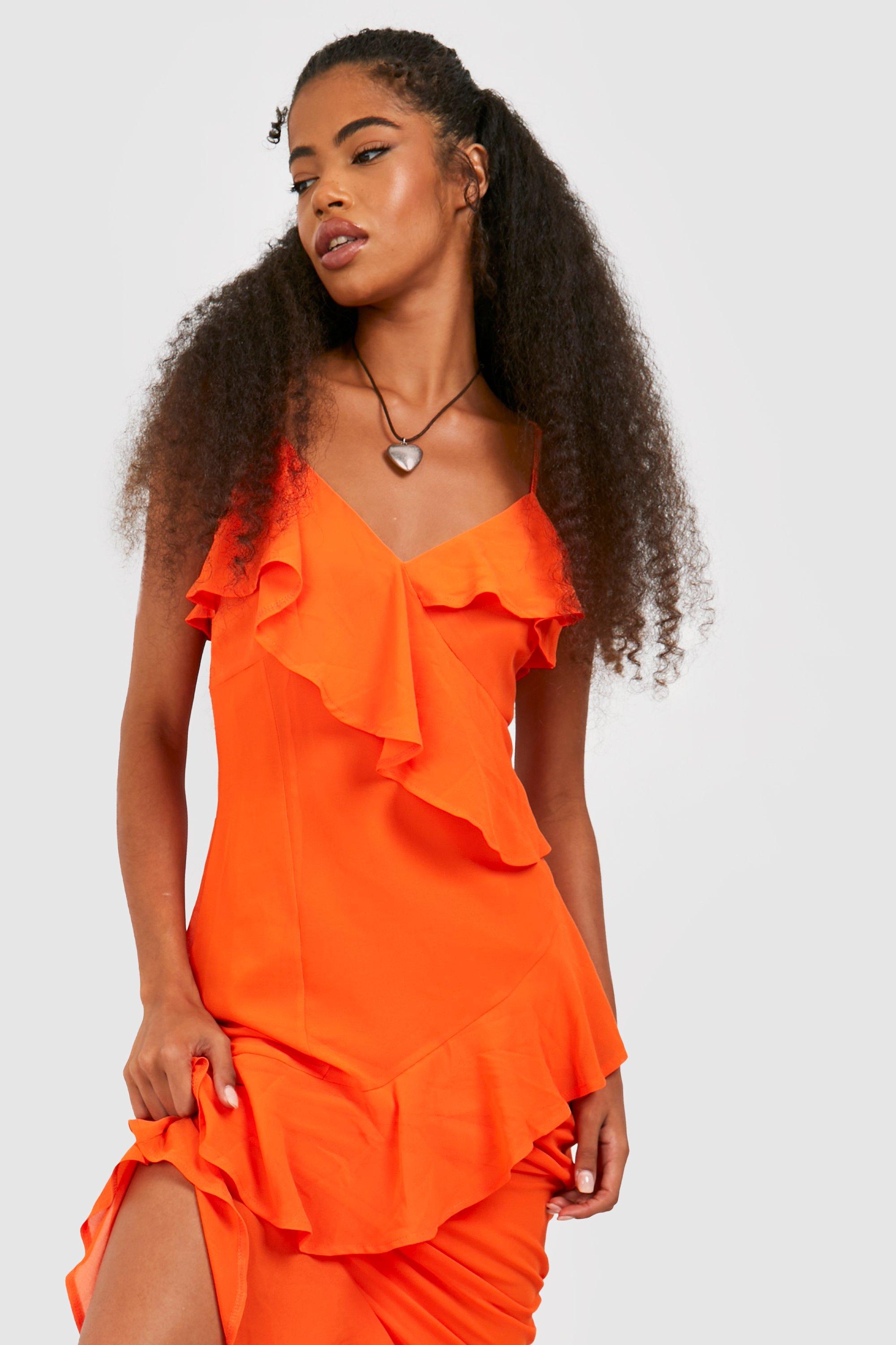 Ruffle dress outlet uk