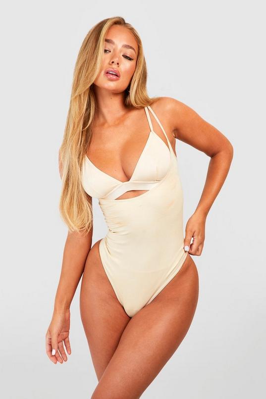 Wacoal Nude / toast 40DD 801165 Seamless Hidden Wire Body Briefer NWT
