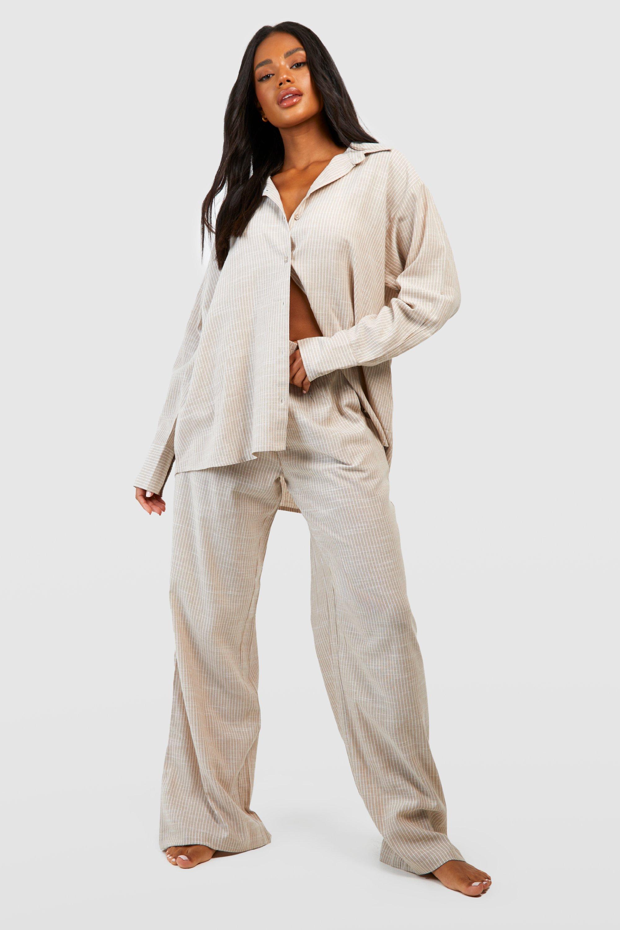 Two tuck cotton pajama pants – Maison Kinema