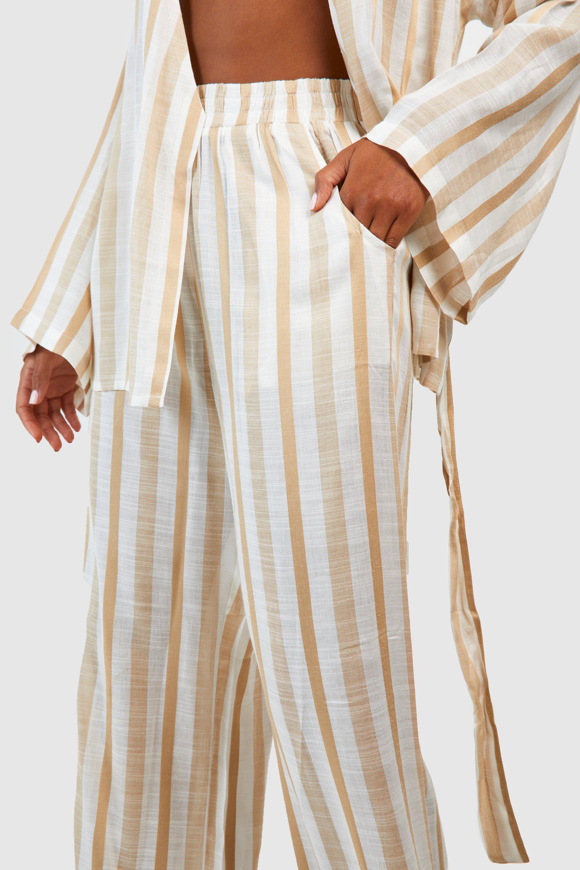 Linen Stripe Pyjama Trouser