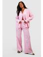 Pink Katoenen Pyjama Broek Met Krijtstrepen