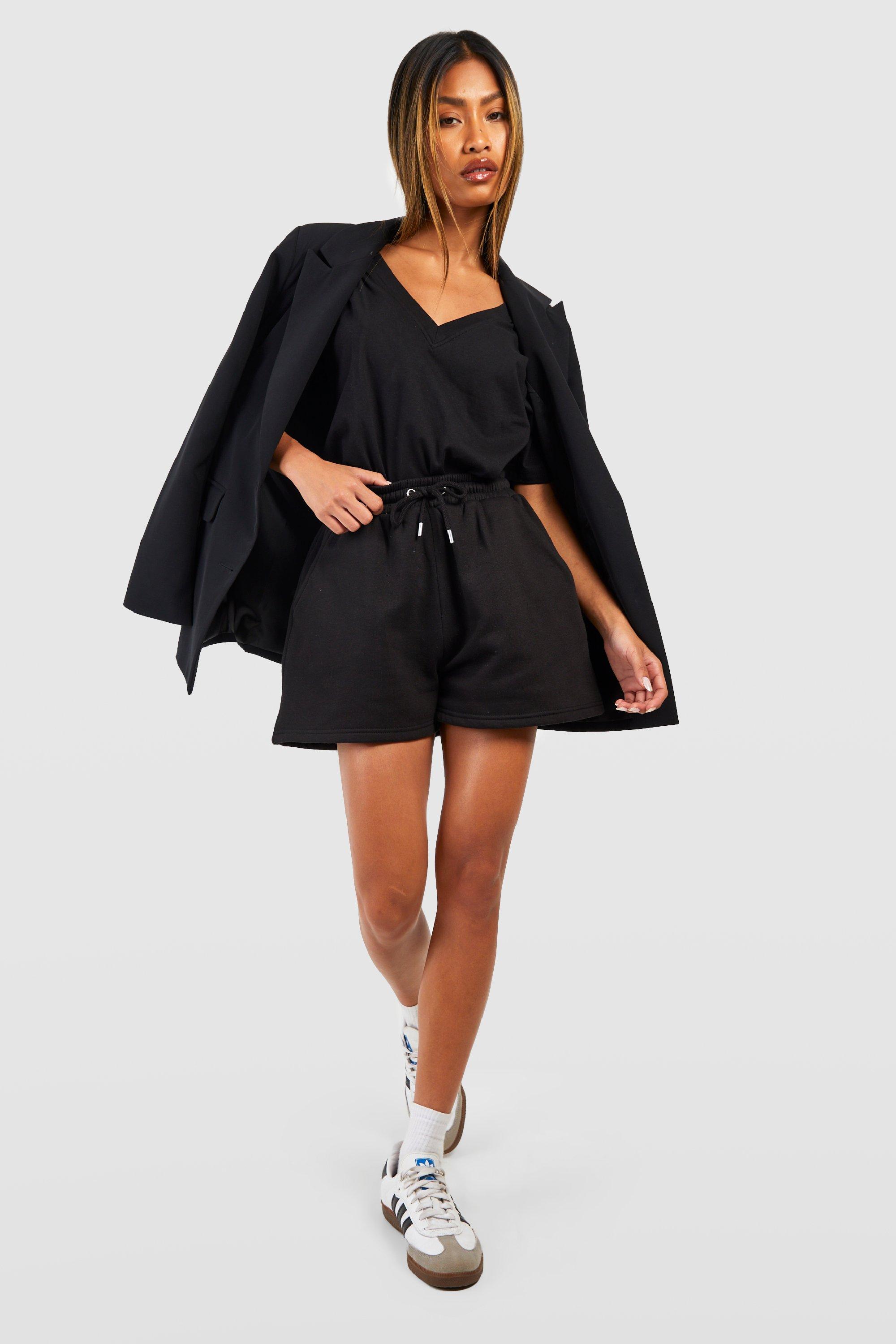 Deep v neck store t shirt dress