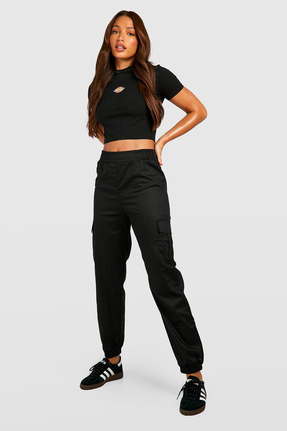 Petite Washed Lightweight Seam Detail Cargo Pants