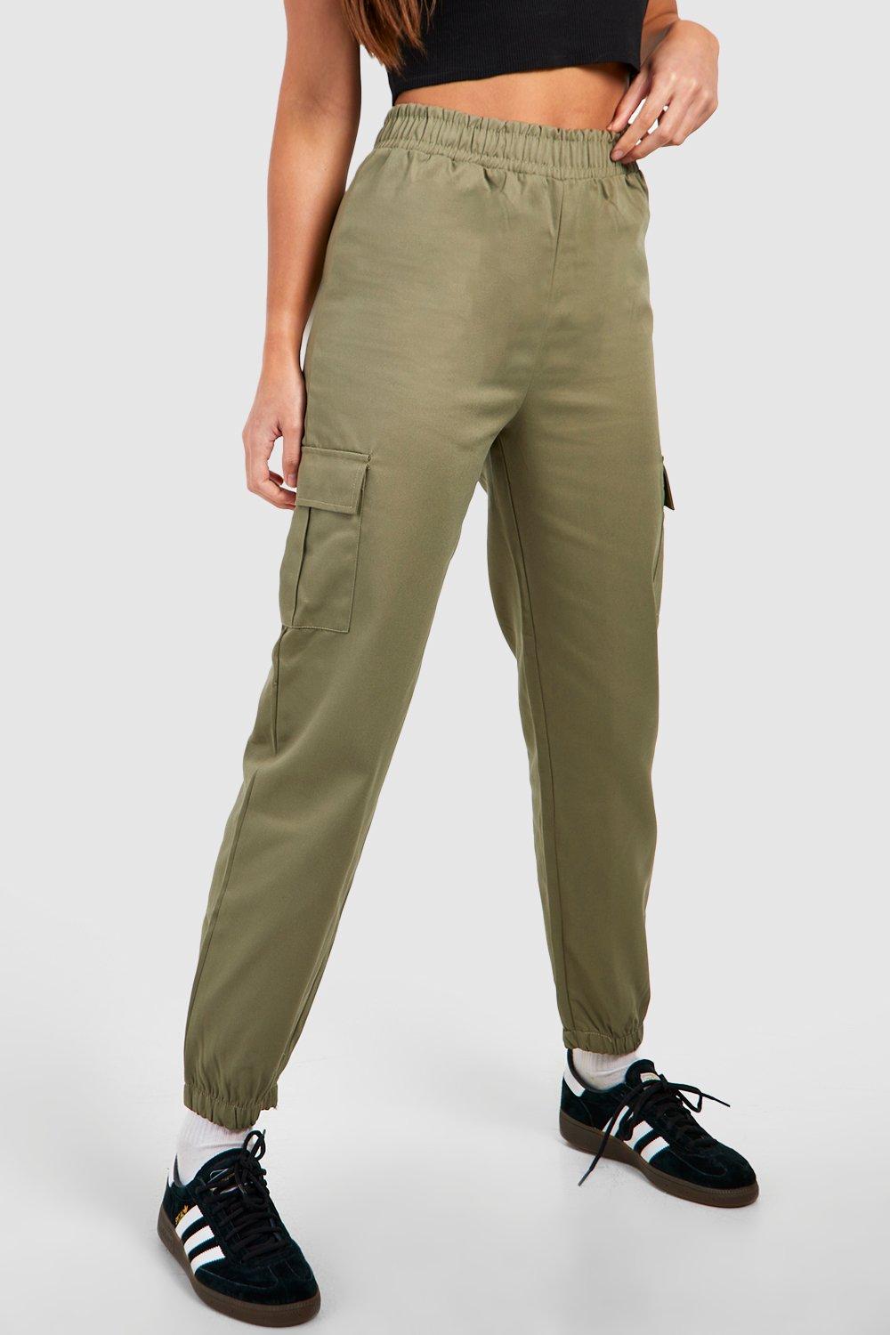 High rise 2024 cargo joggers