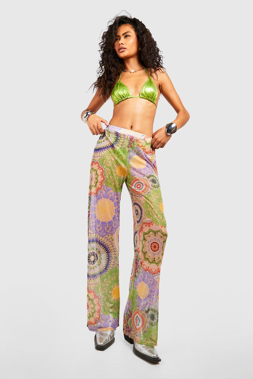 Mesh store palazzo pants