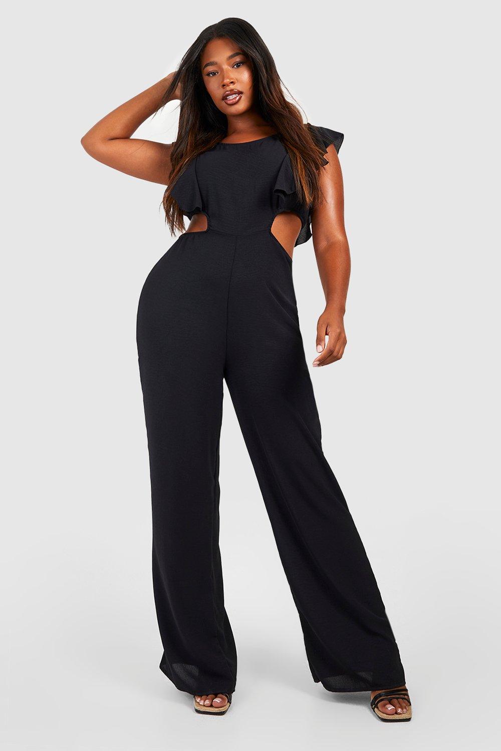 Ruffle store side jumpsuit