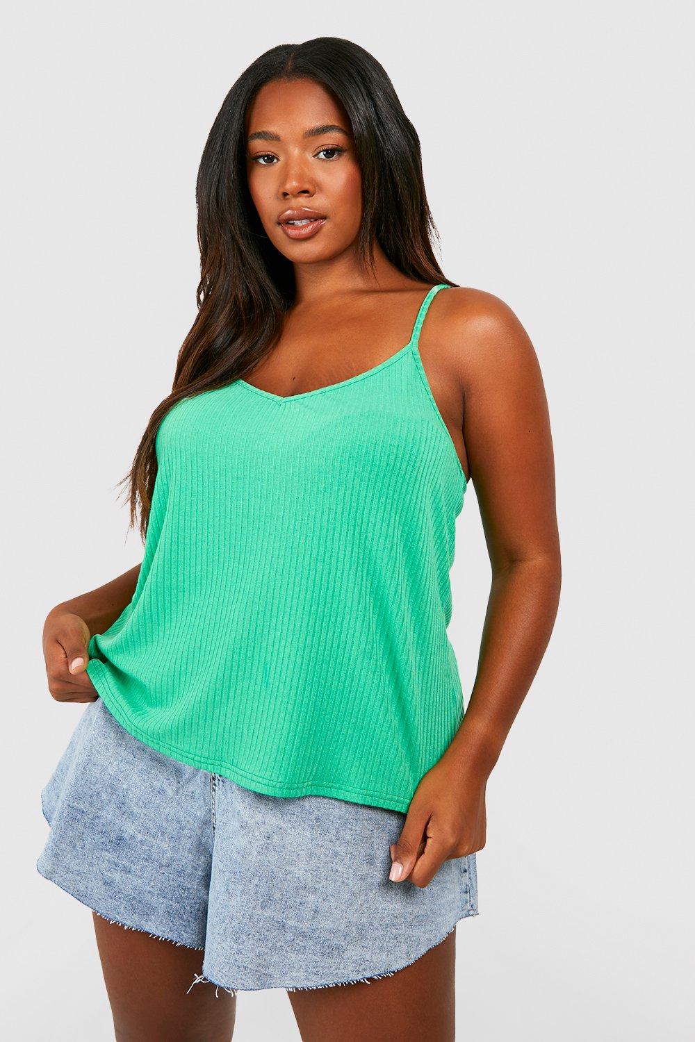 Plus Soft Ribbed Cami Top