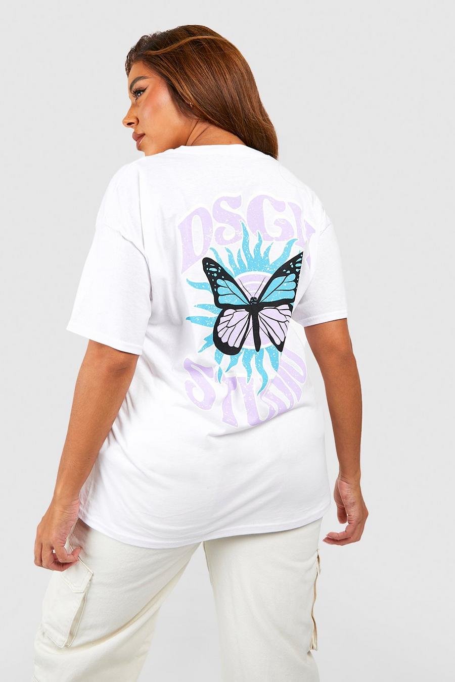 White Plus Dsgn Studio Celestial Butterfly T-Shirt
