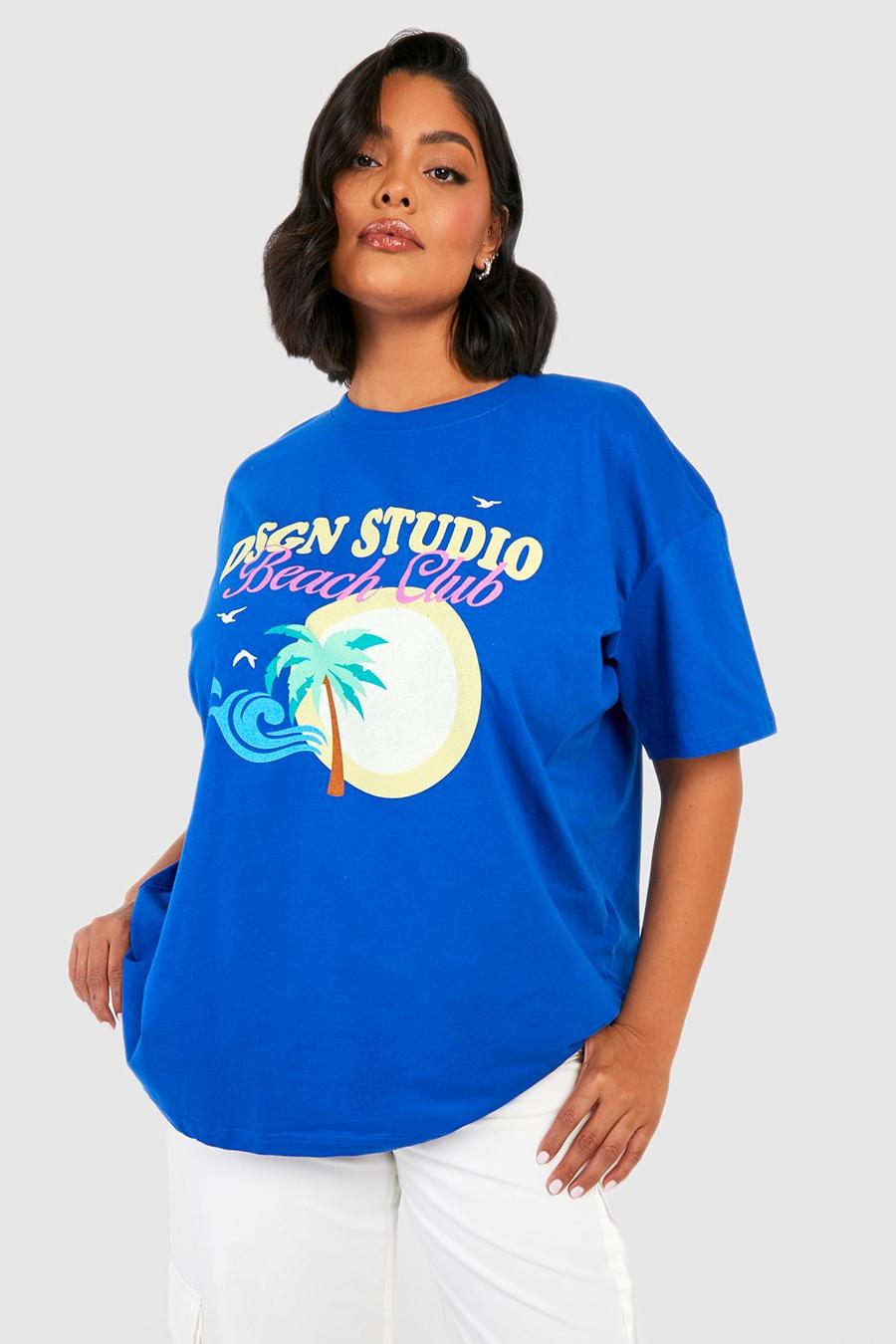 Cobalt Plus Dsgn Studio Beach Club T-shirt image number 1