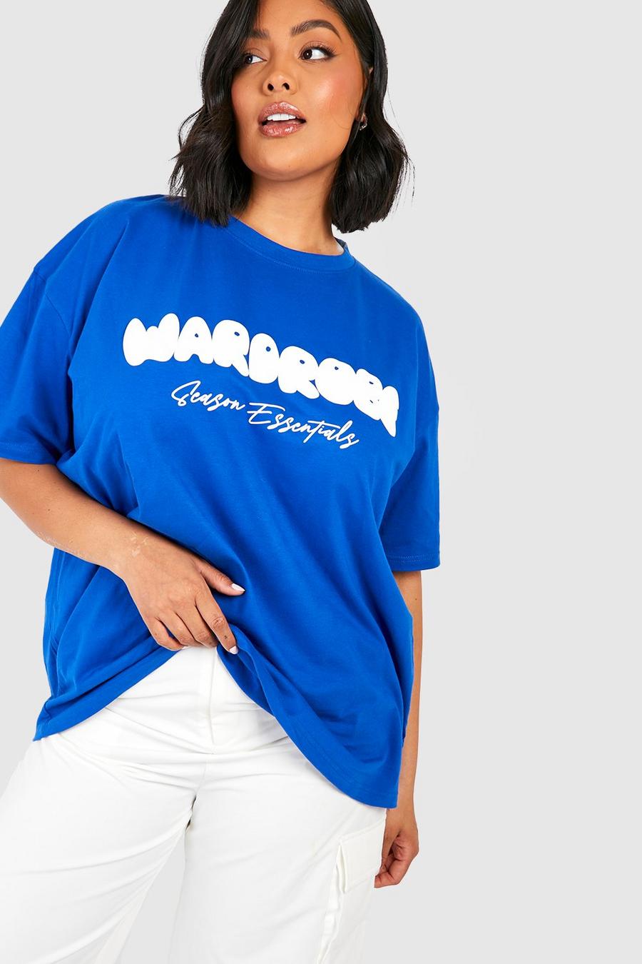 boohoo Plus Size Wardrobe Essentials Oversized T-Shirt - Women's Printed T-shirts