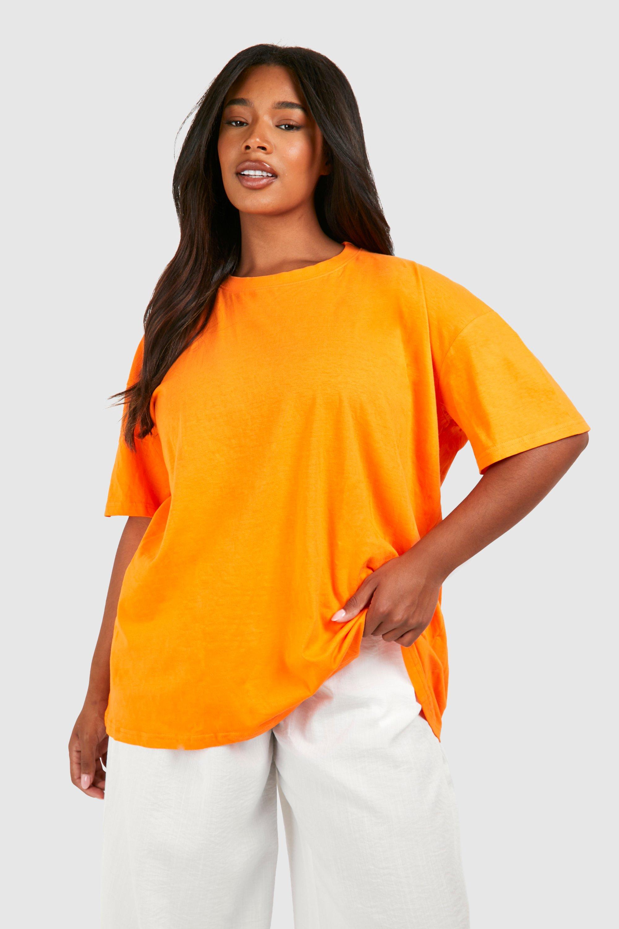 Camiseta Básica Naranja Neón