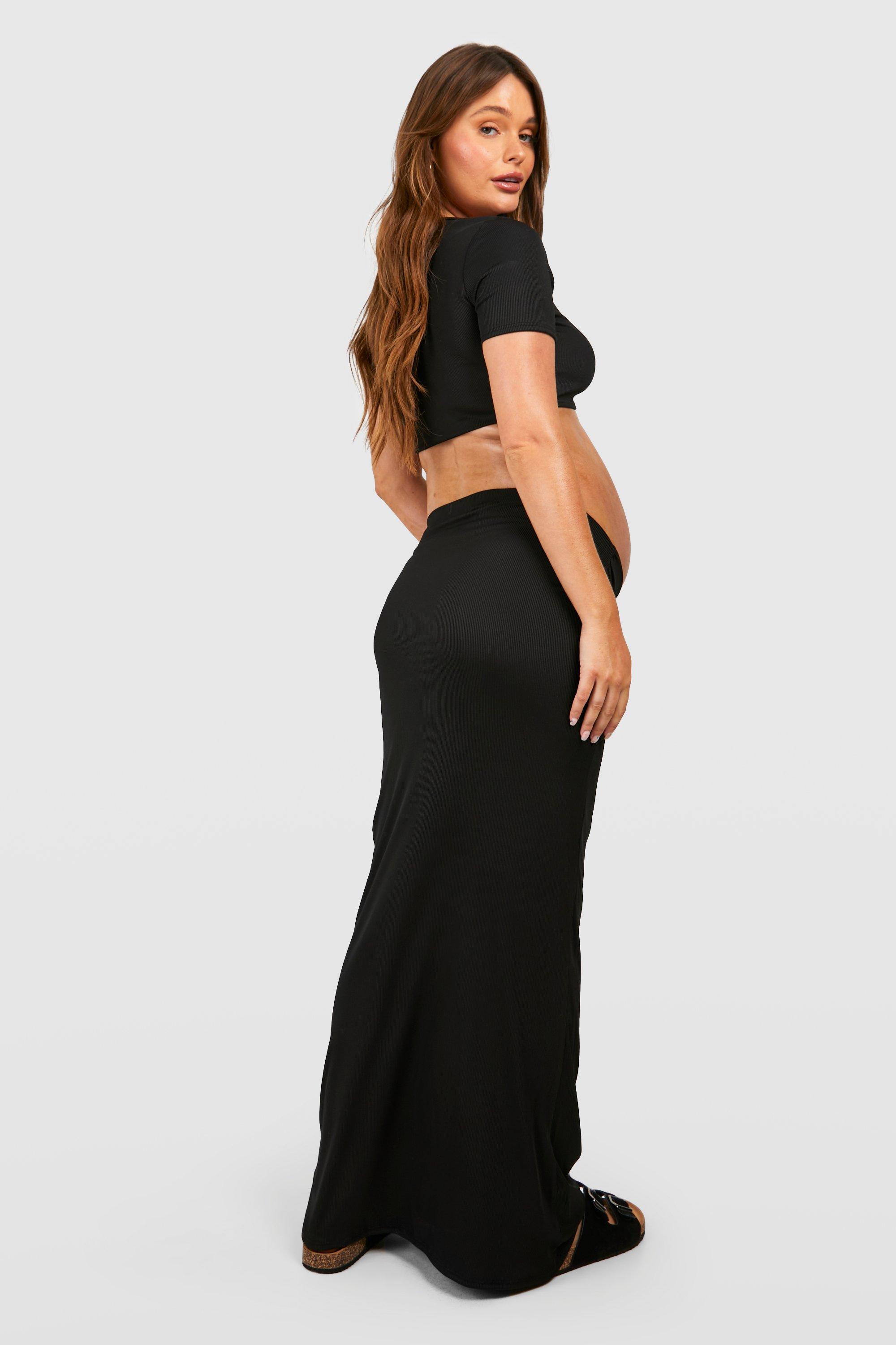 Maternity maxi skirt outlet boohoo