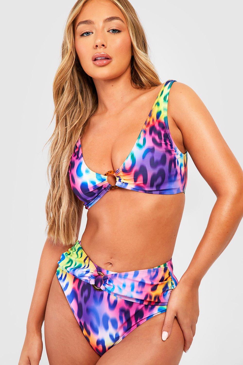 Tummy Control Leopard O-ring Bikini Brief