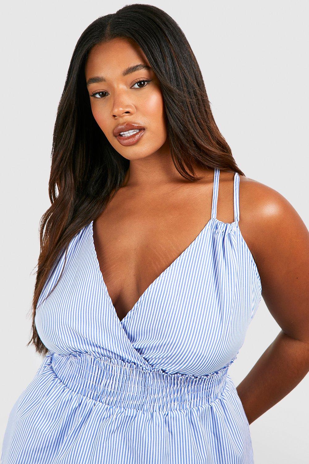 Plus Stripe Wrap Camisole | boohoo