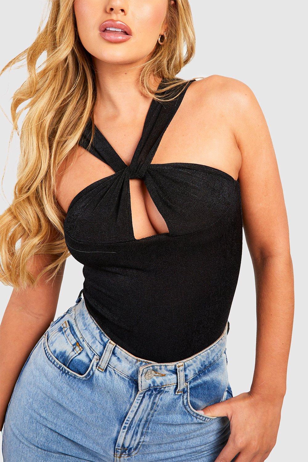 Cross hot sale over bodysuit