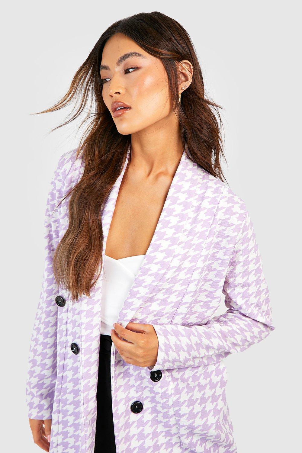 Boohoo checked sale blazer