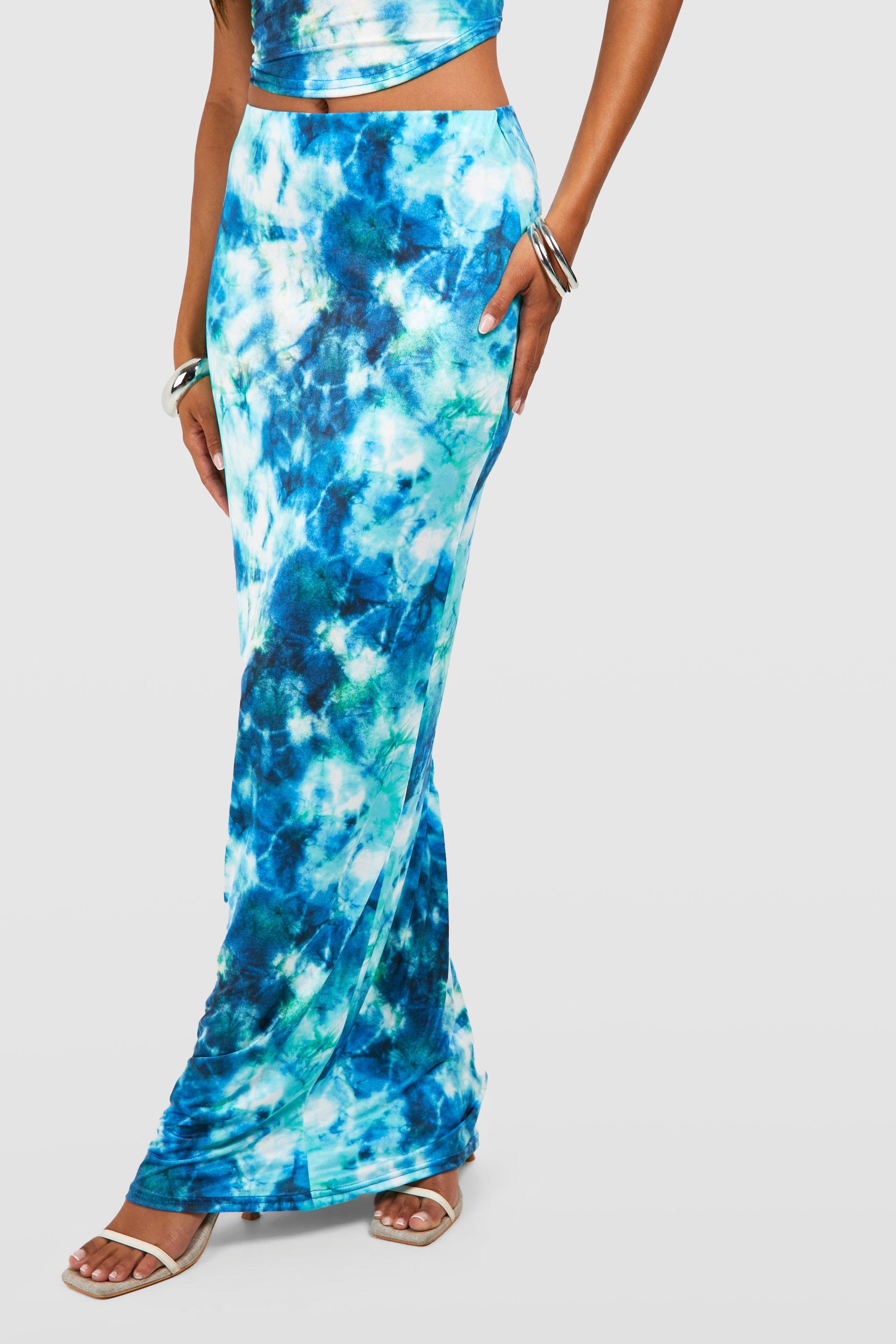 Tie dye clearance maxi skirt uk