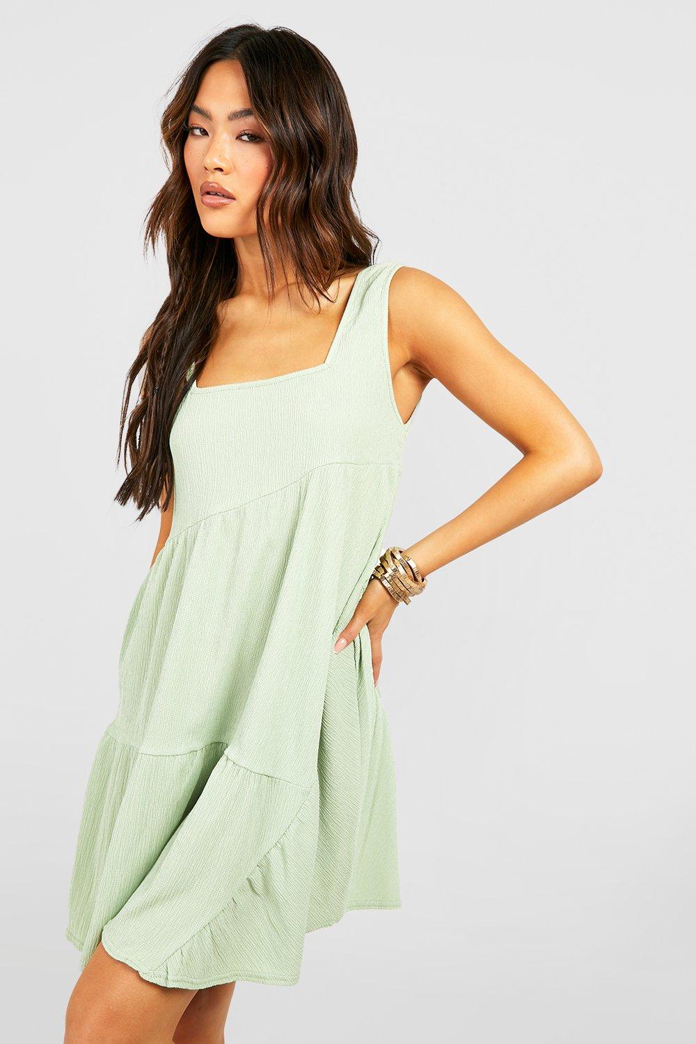 Boohoo sale sage dress