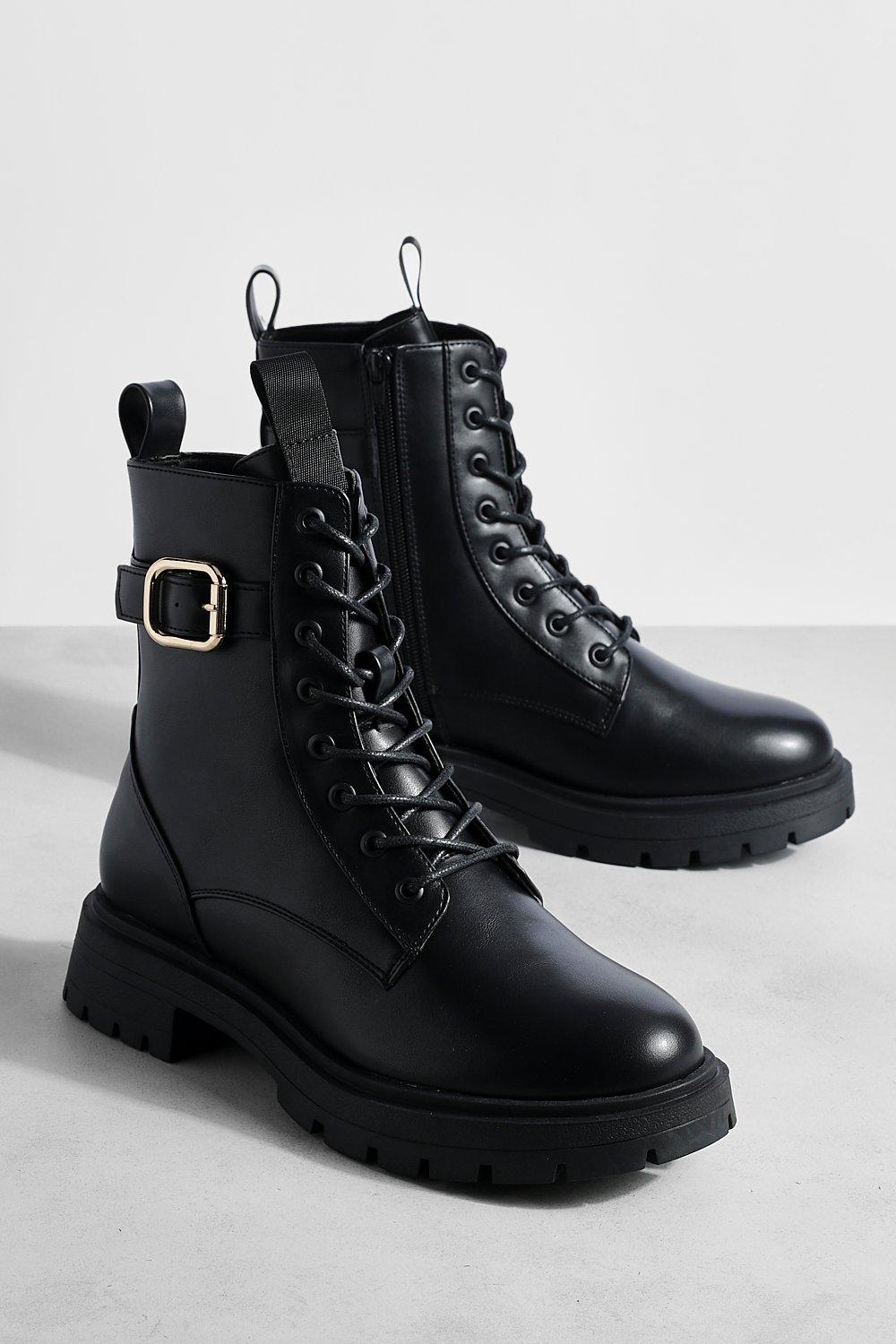 Boohoo on sale combat boots