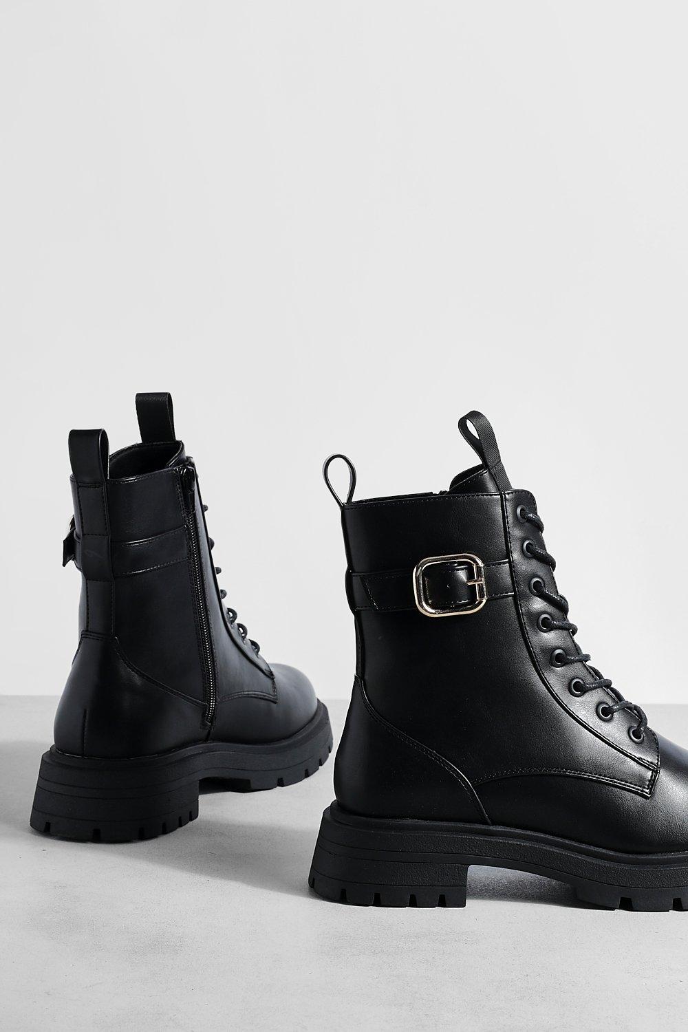 Bershka botas militares hot sale