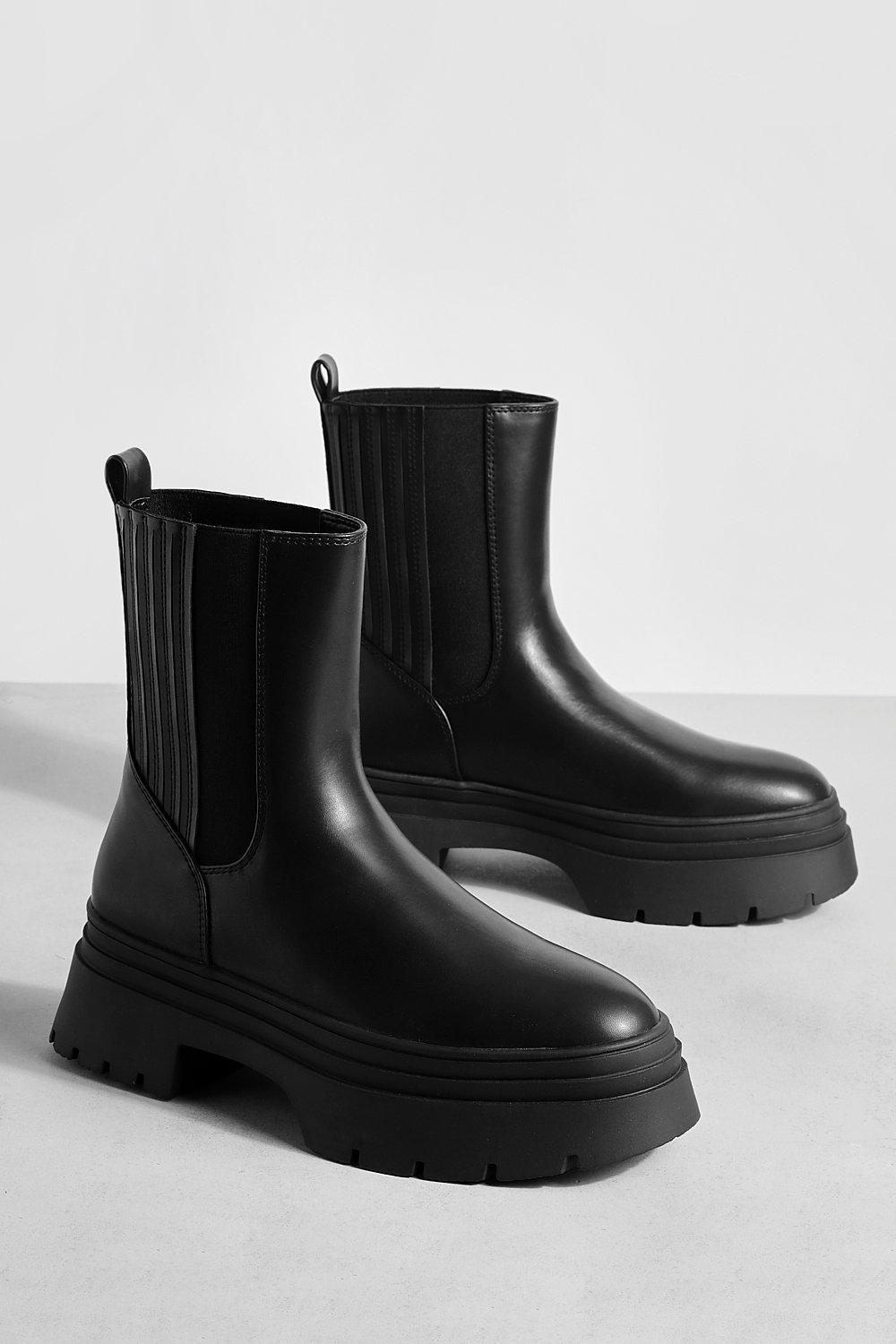 Boohoo black hot sale chelsea boots