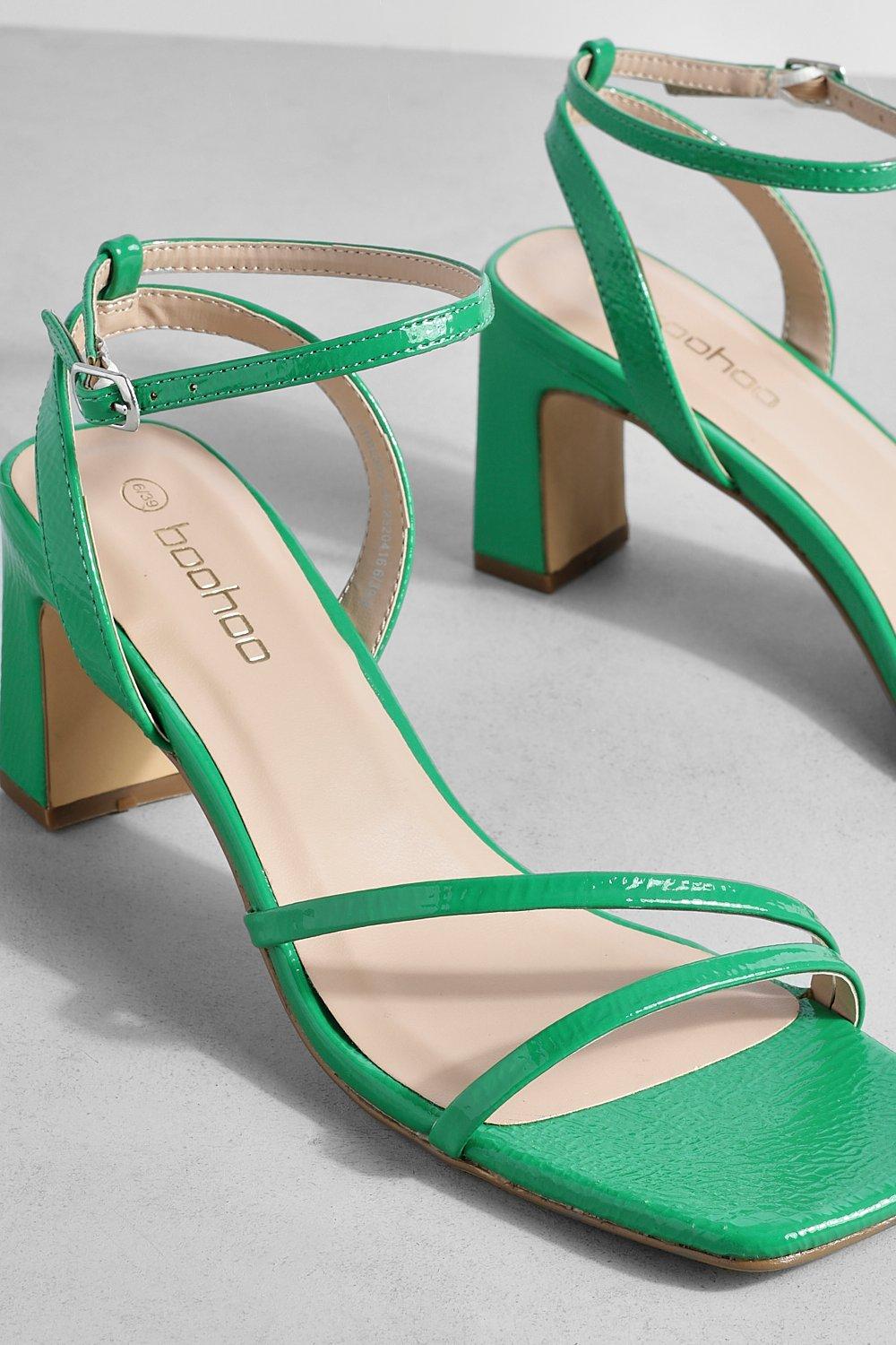 Green hotsell low heels