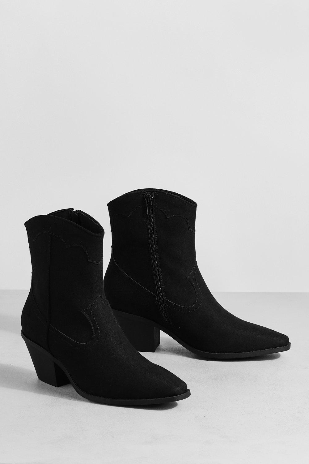 Pointed western sale ankle boots