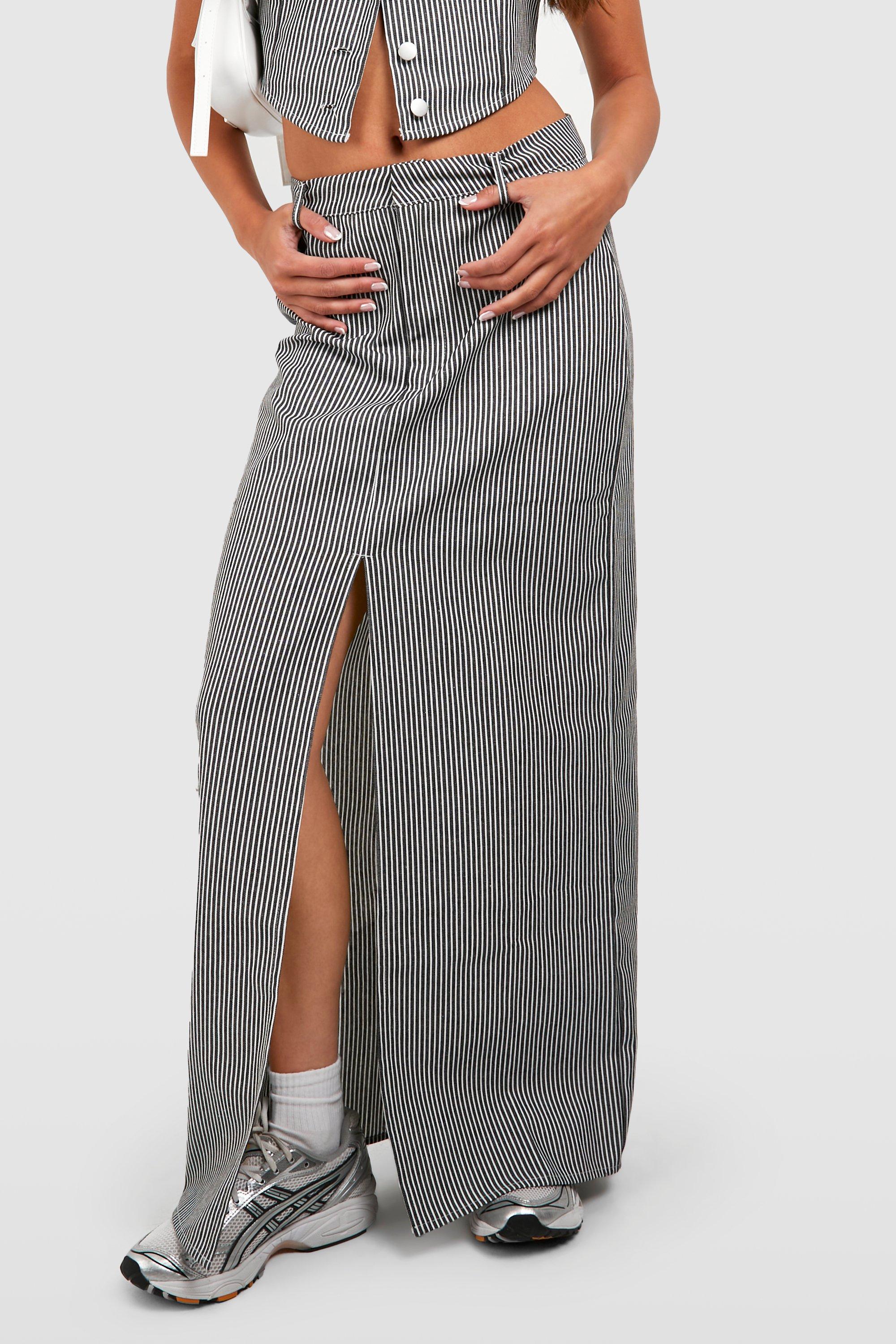 Cotton chambray 2025 maxi skirt