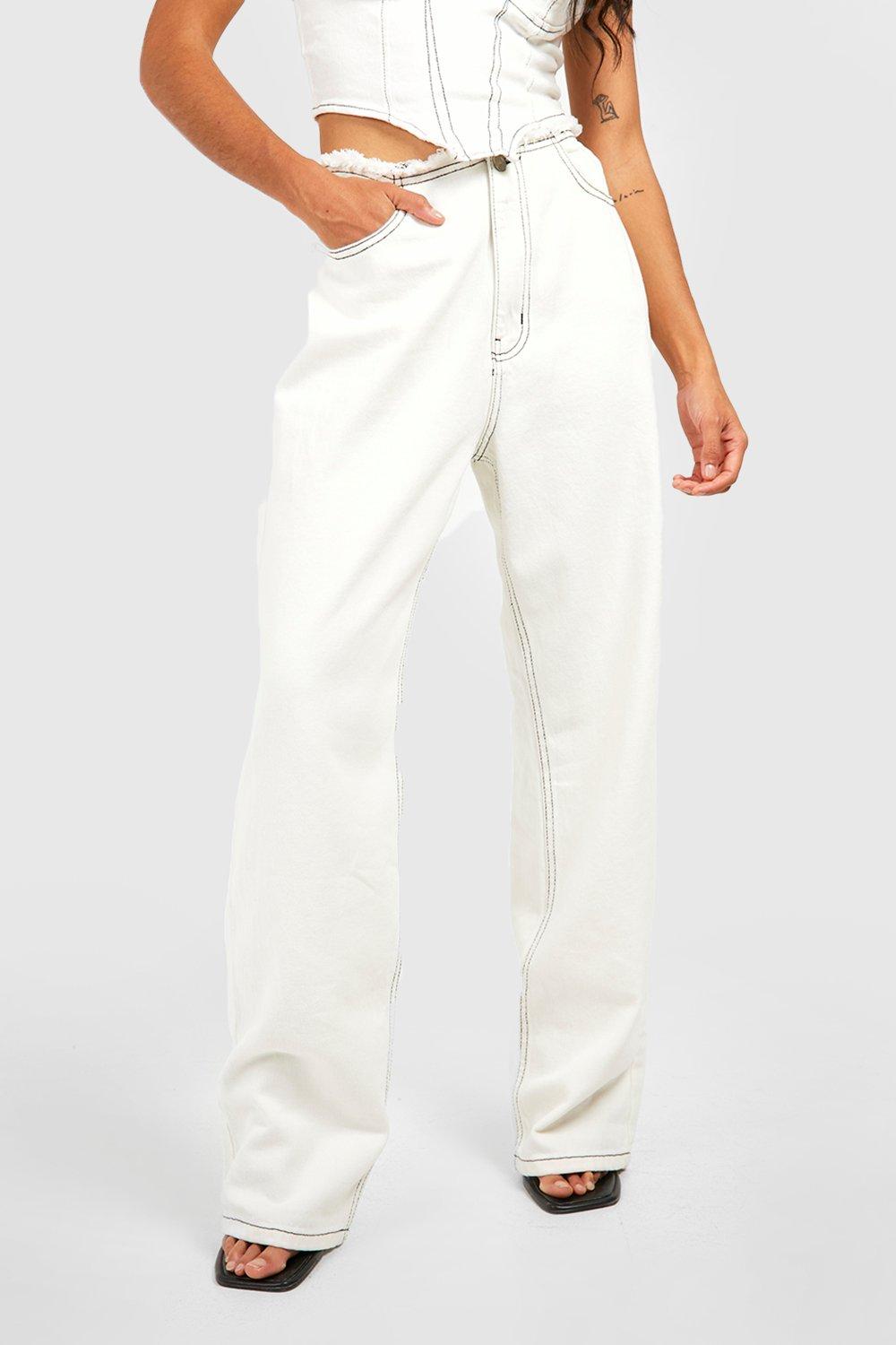 Ladies white hot sale jeans uk