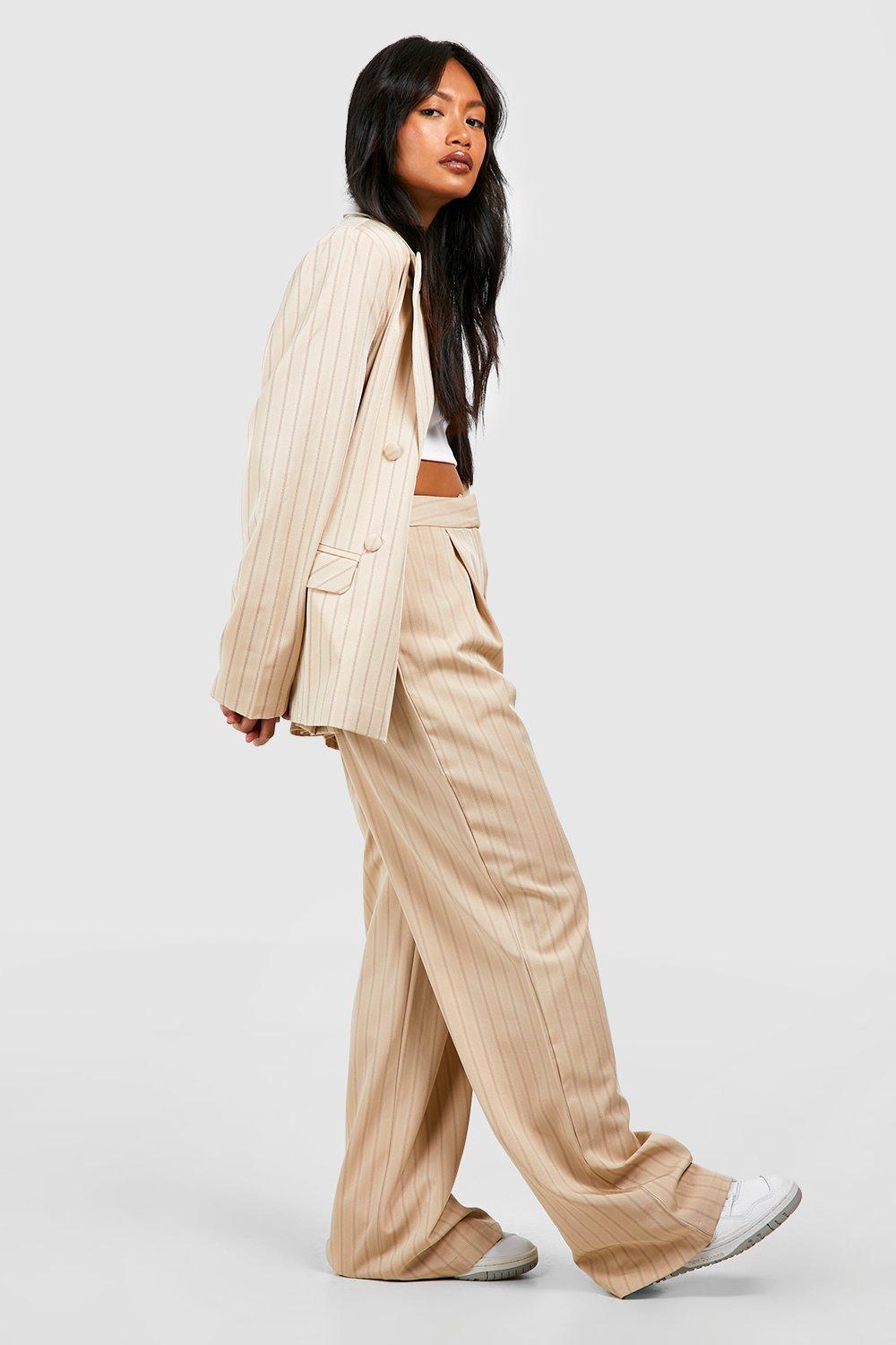 Boohoo sales pinstripe trousers