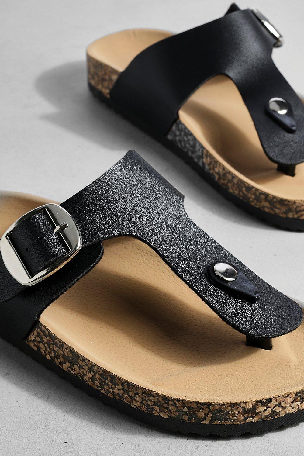 Vlonlc thong sandals with best sale buckle detail