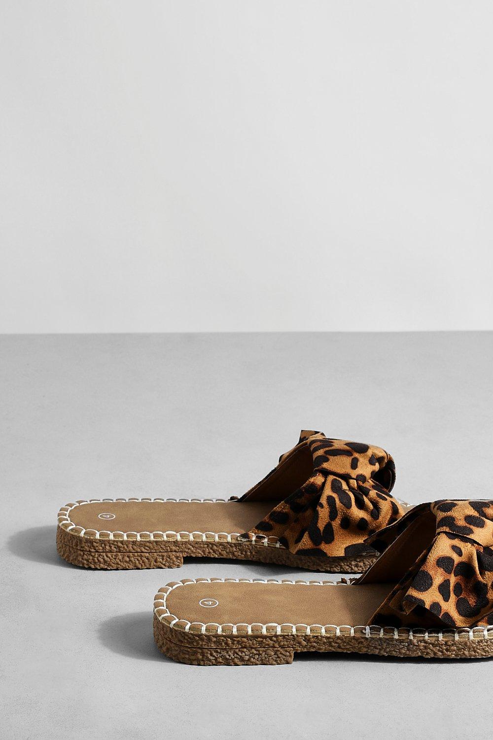 Animal print hot sale slides mules